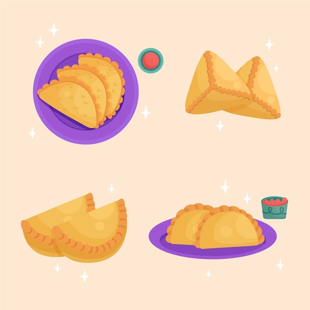 Zdarma Vektor balíček empanadas