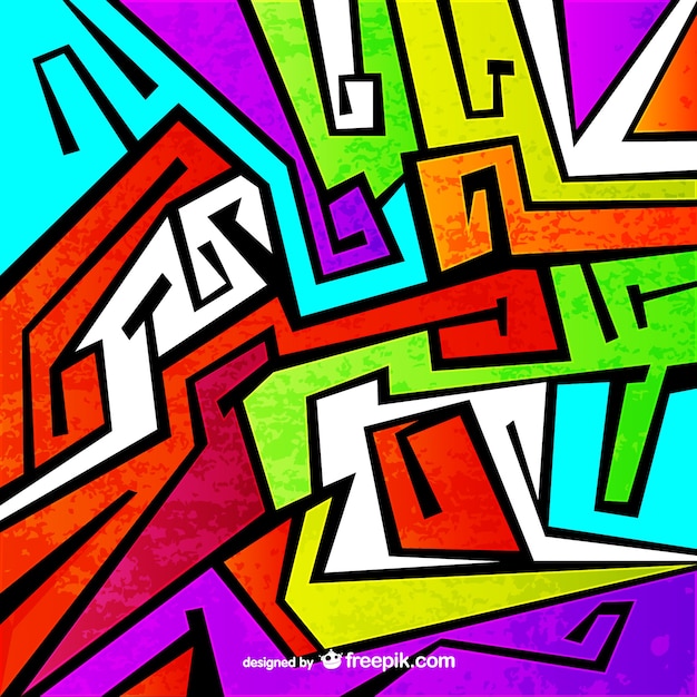 Zdarma Vektor barevný graffiti vektor
