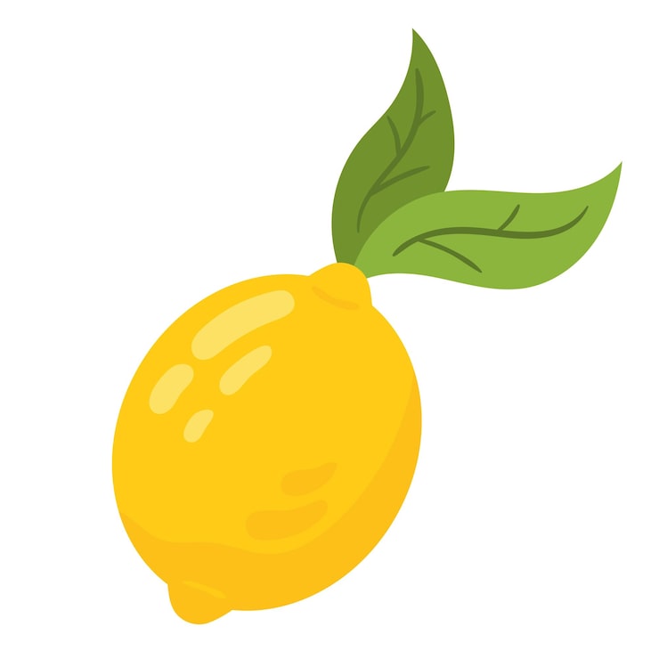 Zdarma Vektor čerstvý citron, zdravé ovoce