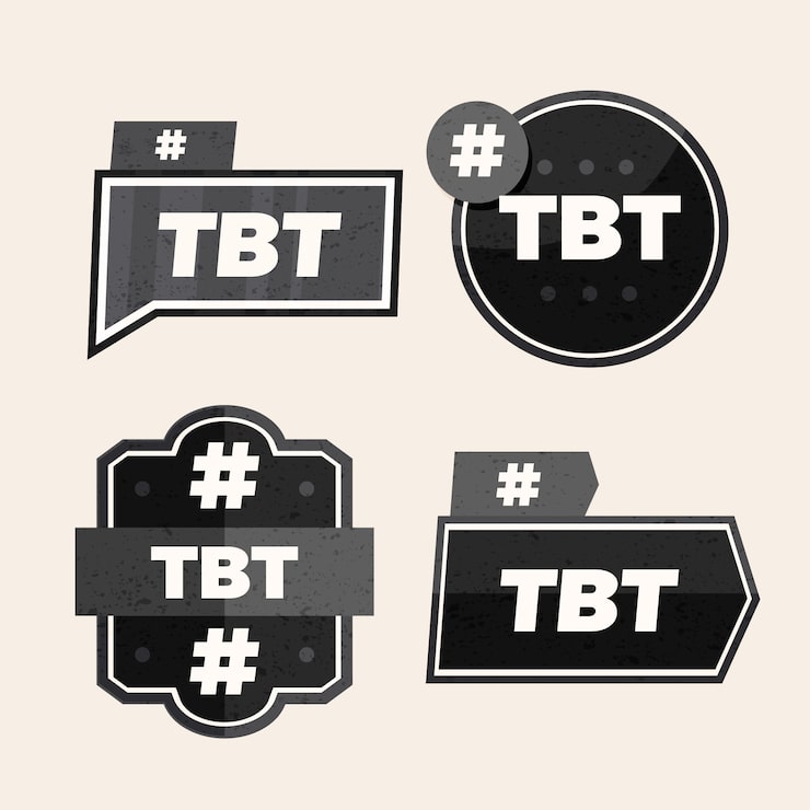 Zdarma Vektor kolekce štítků plochého designu tbt