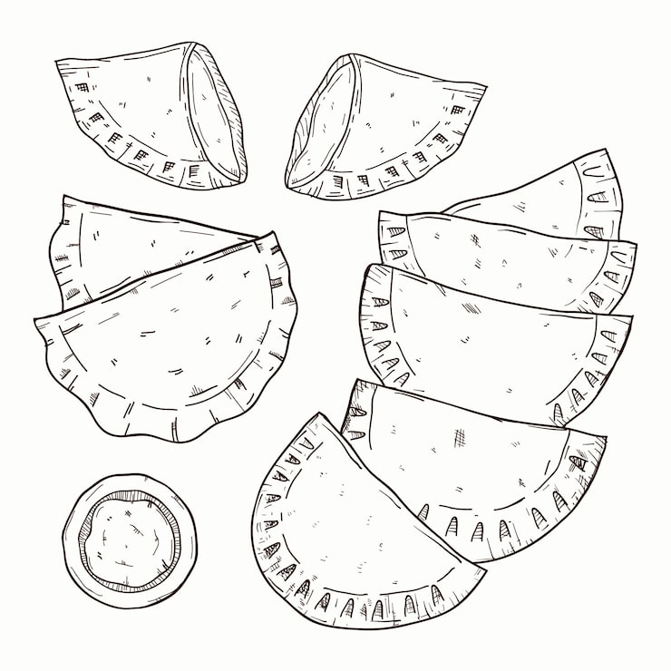 Zdarma Vektor koncept kolekce empanadas