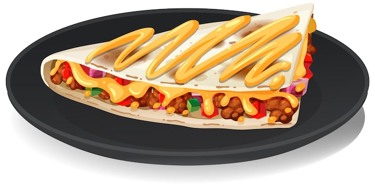 Zdarma Vektor lahodný kousek mexické quesadilly