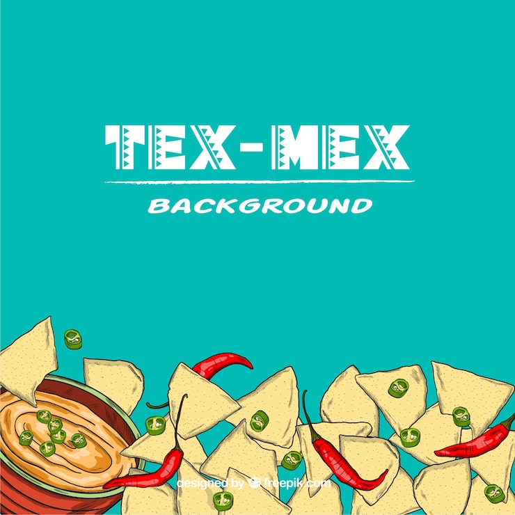 Zdarma Vektor pozadí s jídlem tex mex