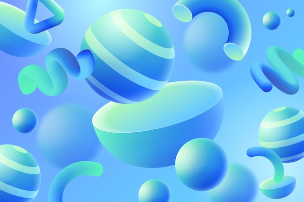 Fundo abstrato 3D realista
