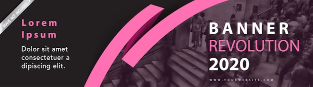 Vettore gratuito banner di intestazione web