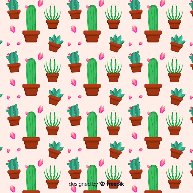 Vettore gratuito cactus modello
