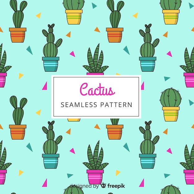 Vettore gratuito cactus modello