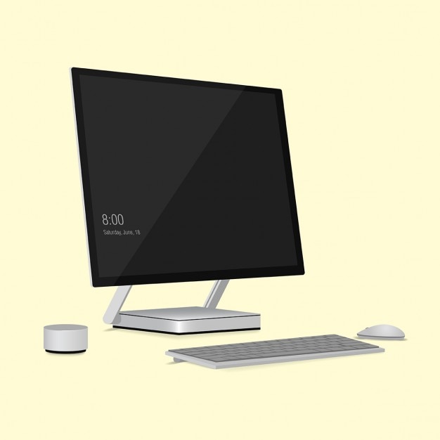 Vettore gratuito computer studio microsoft