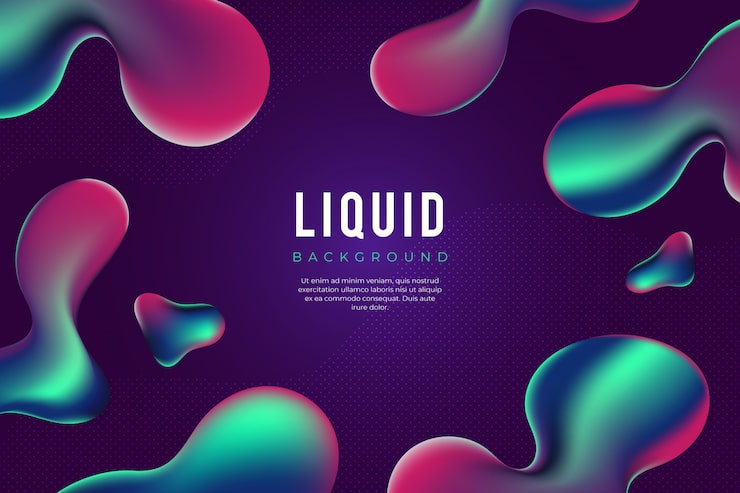 Vettore gratuito fondo liquido moderno