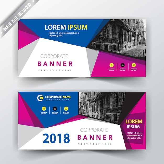 Vettore gratuito modelli di header back e font