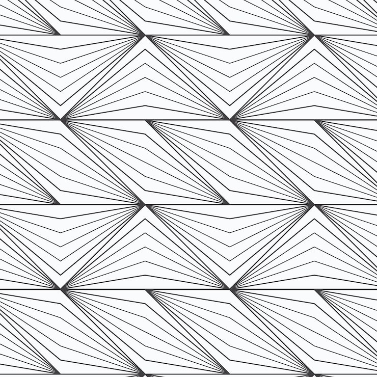 Vettore gratuito modello di linee astratte piatte lineari