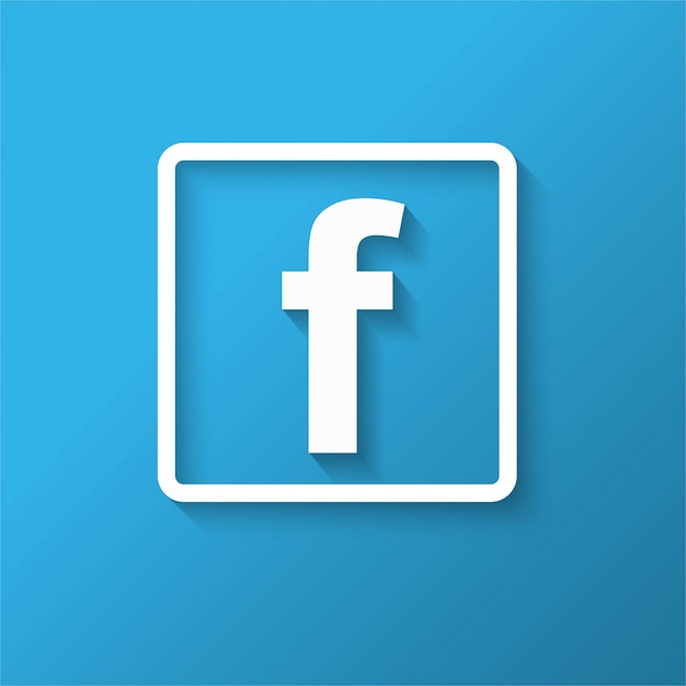 Vettore gratuito moderno design icona di facebook