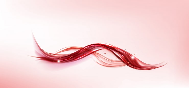Vettore gratuito onda rossa splash con bolle d'aria e scintilla