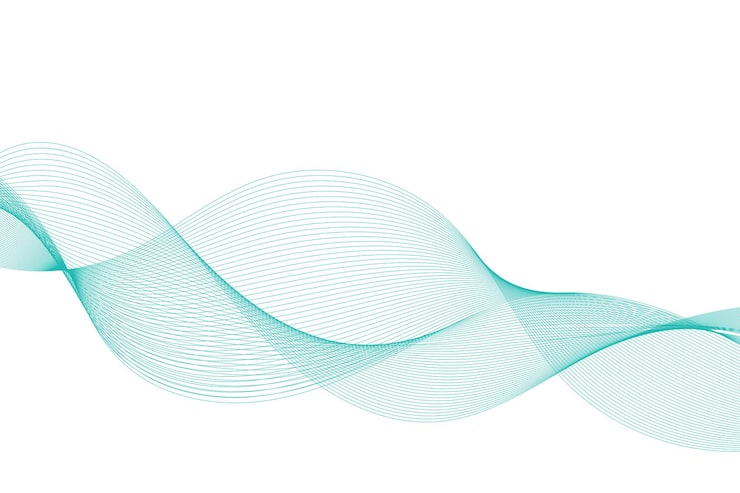 Vettore gratuito sfondo astratto linee ondulate blu