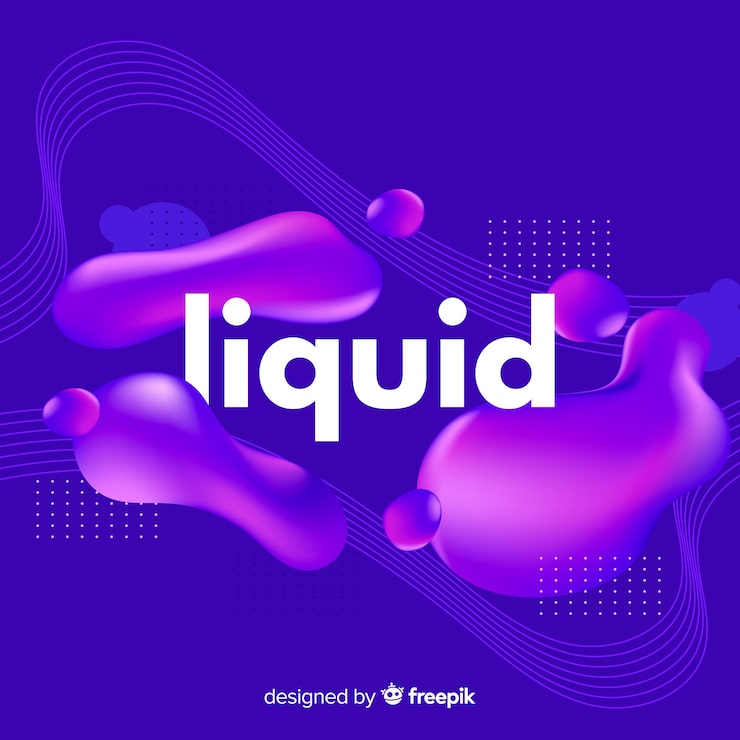 Vettore gratuito sfondo liquido