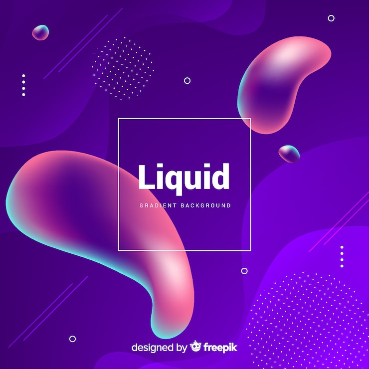 Vettore gratuito sfondo liquido