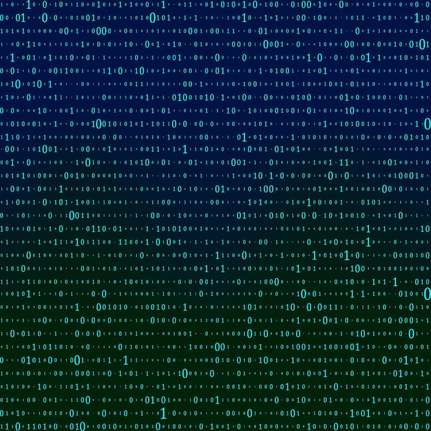 Vettore abstract matrix background binary computer code coding hacker concept illustrazione di sfondo vettoriale