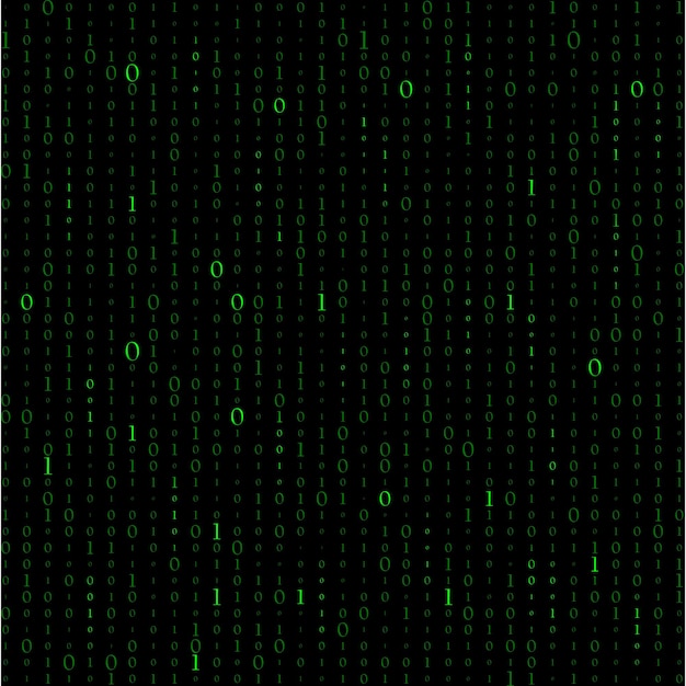 Vettore abstract matrix background binary computer code coding hacker concept illustrazione di sfondo vettoriale