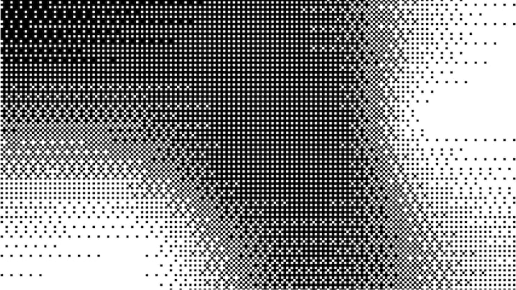 Vettore effetto bitmap mezzatinta texture gradiente pixel punto