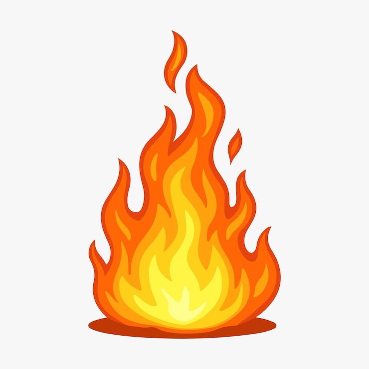 Vettore fiamme