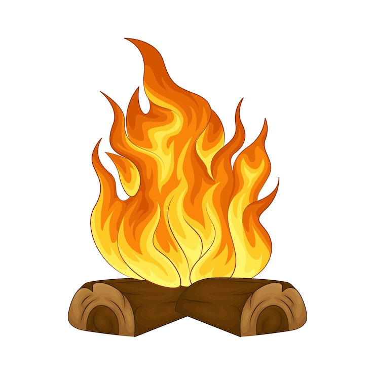 Vettore illustrazione del fuoco