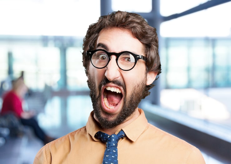Gratis Foto gek man.funny expressie