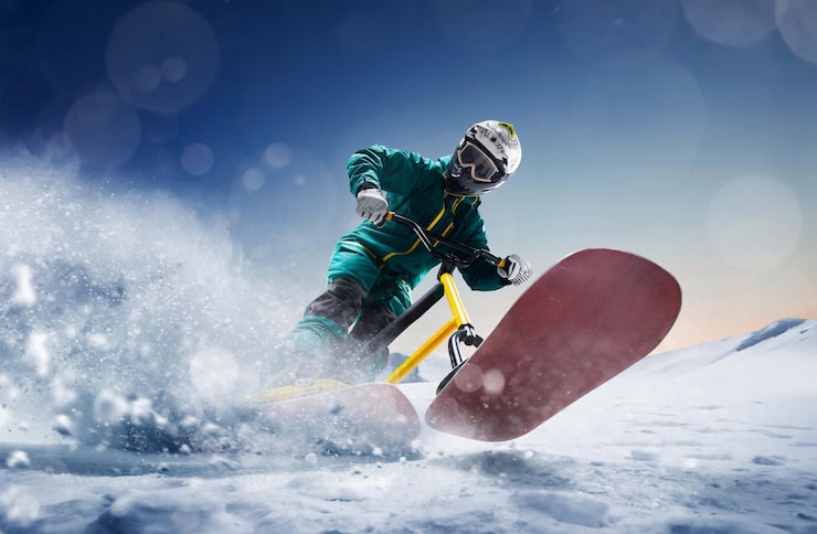 Gratis Foto sneeuwscooter sneeuwfiets extreme wintersport