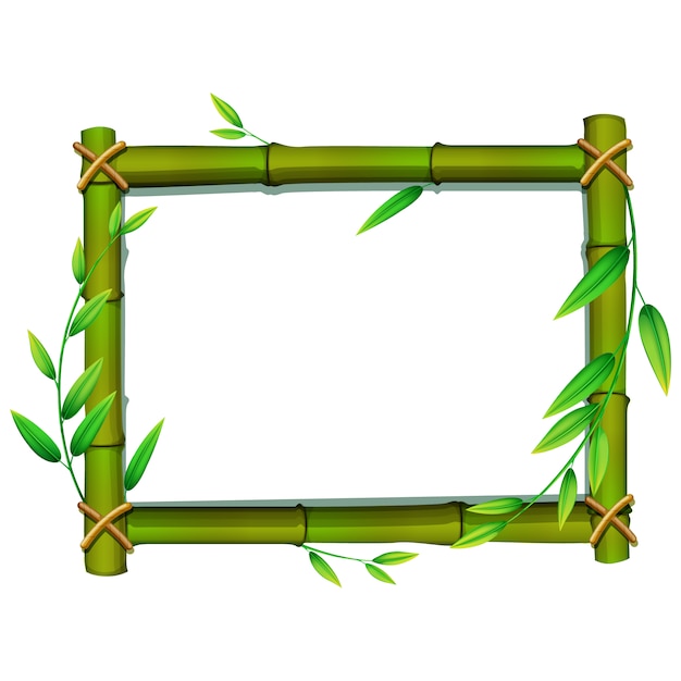 Gratis Vector bamboeframe ontwerp