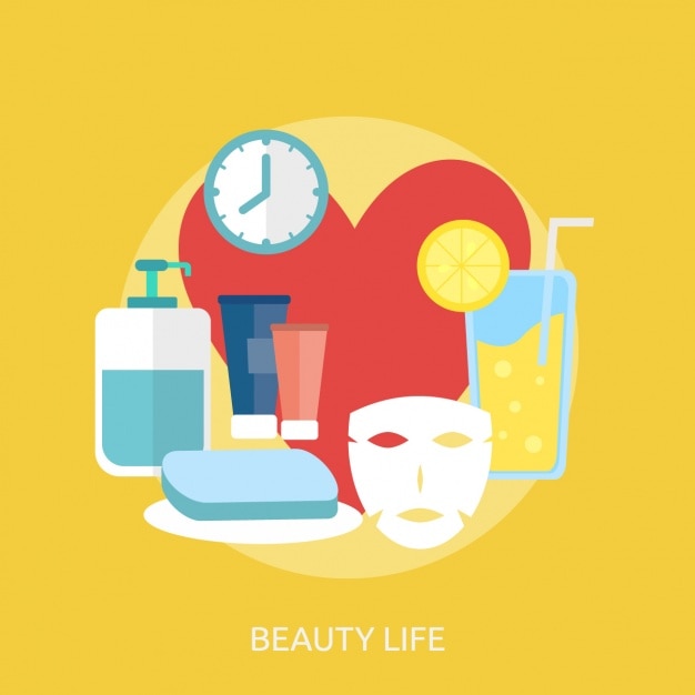 Gratis Vector beauty achtergrond ontwerp