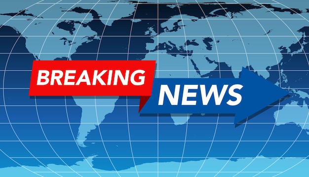 Gratis Vector breaking news vector illustratie