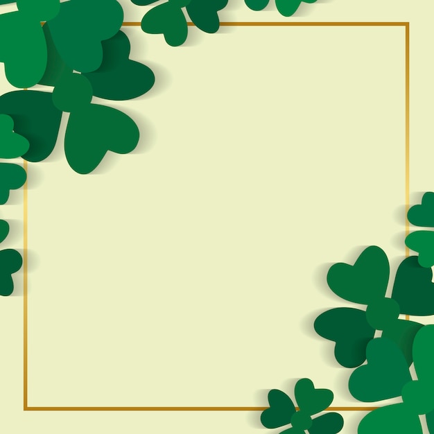 Gratis Vector clover ingelijste kaart