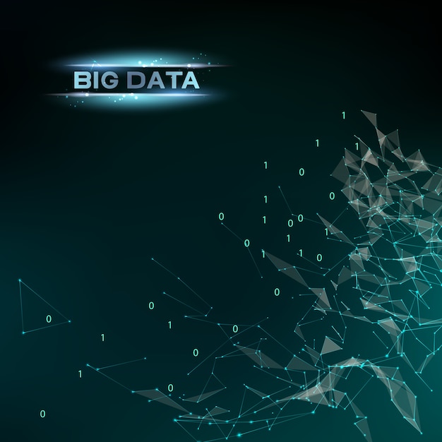Gratis Vector computertechnologie en big data.