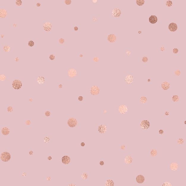 Gratis Vector decoratieve goudfolie polka dot achtergrond