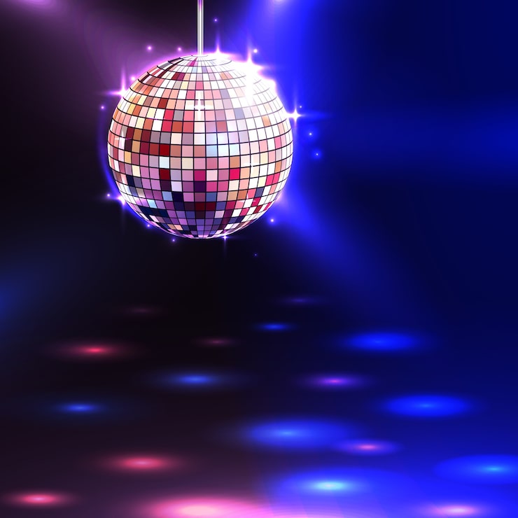 Gratis Vector disco bal achtergrond