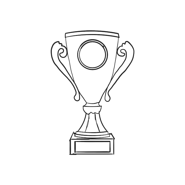 Gratis Vector doodle trofee