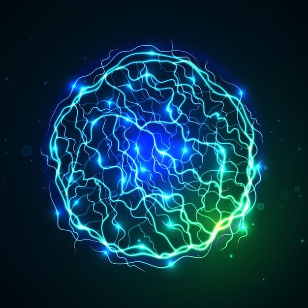 Gratis Vector elektrisch lichteffect