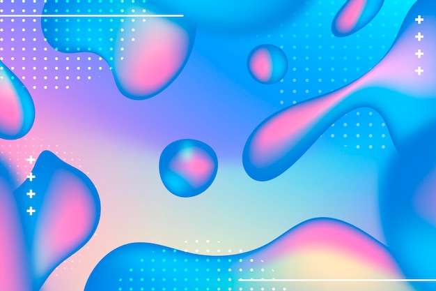 Gratis Vector gradiënt vloeibare abstracte achtergrond