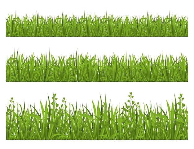 Gratis Vector gras rijen naadloze set