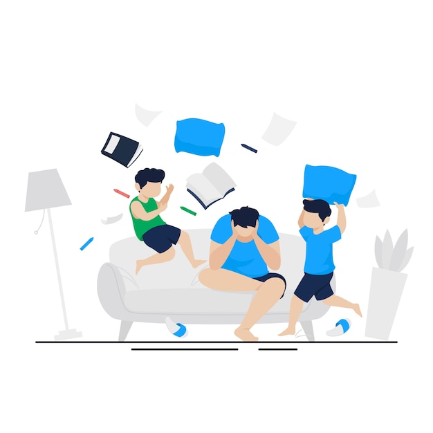 Gratis Vector handgetekende adhd-illustratie