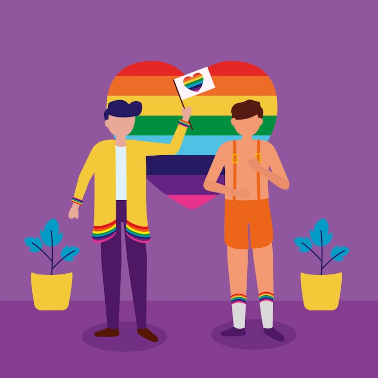 Gratis Vector het queer community lgbtq ontwerp