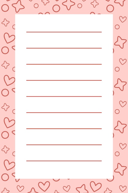 Gratis Vector leuke ster ontwerp memo