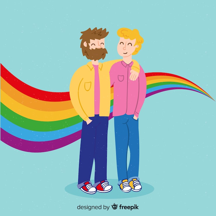 Gratis Vector mensen vieren trotsdag