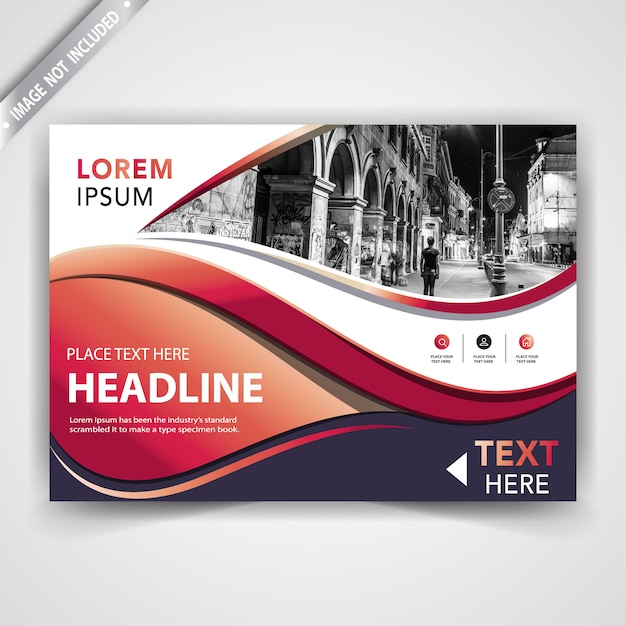 Gratis Vector moderne horizontale folder