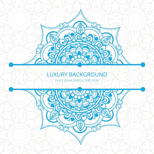 Gratis Vector moderne mandala achtergrond