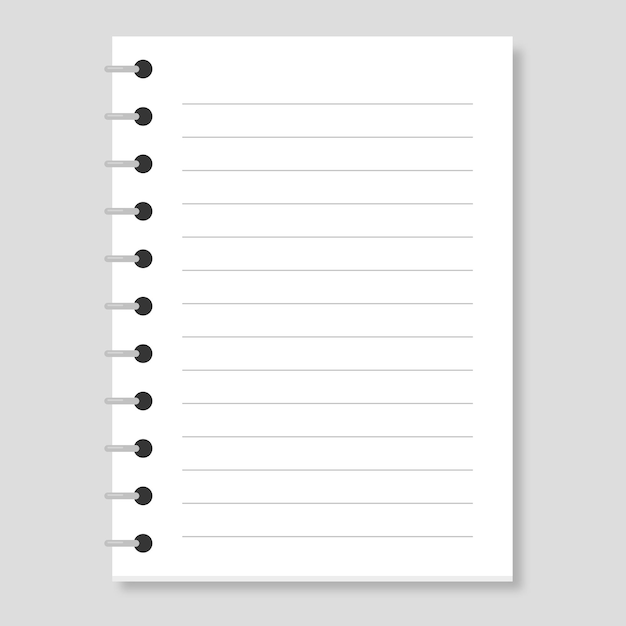Gratis Vector notebook platte stijl