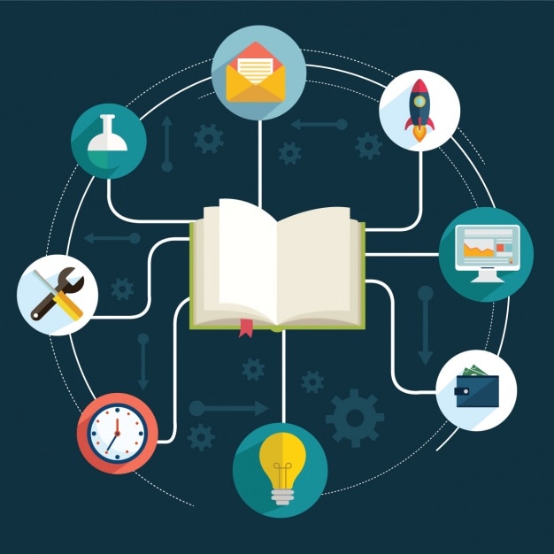 Gratis Vector onderwijs infographic sjabloon