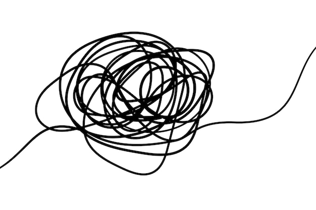 Gratis Vector pen scribble ball
