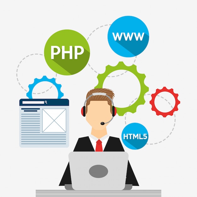 Gratis Vector programmeertaal illustratie