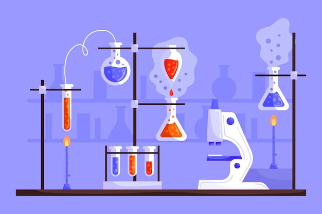Gratis Vector science lab elementen pack
