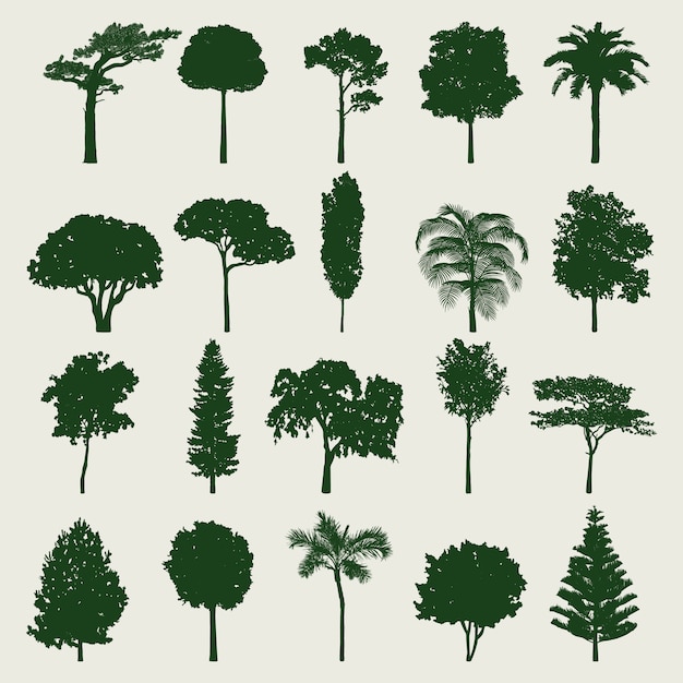 Gratis Vector tree collection
